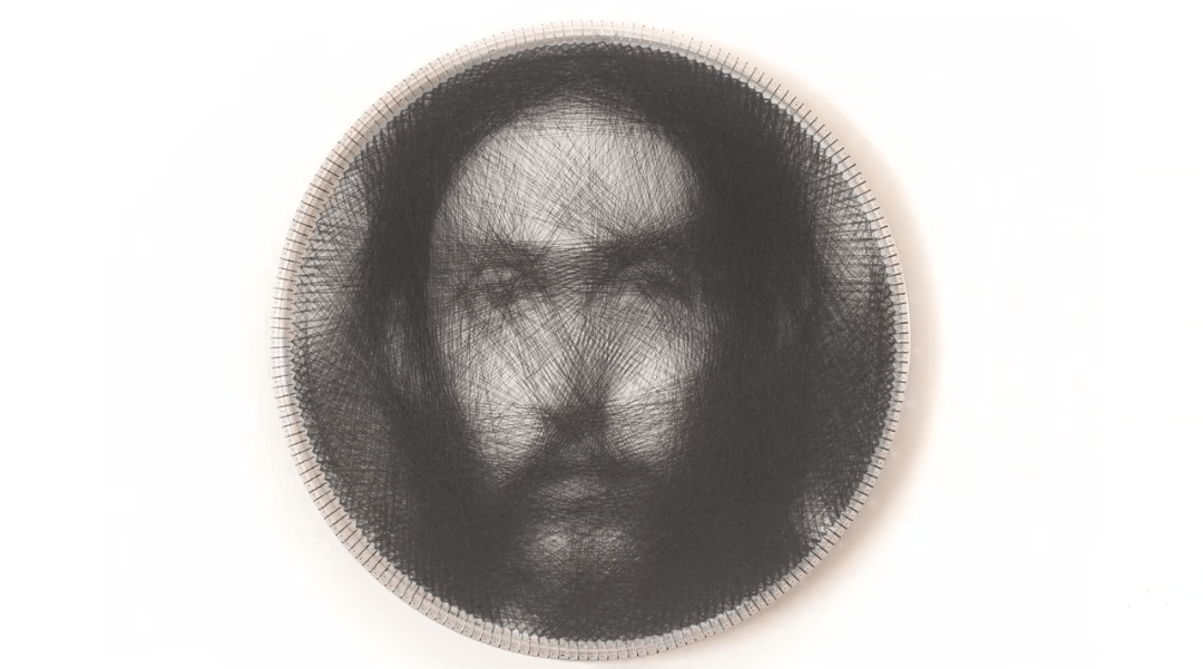 petros vrellis telaio opera ritratti